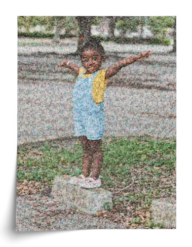 Mosaico fotografico personalizzato per bambini