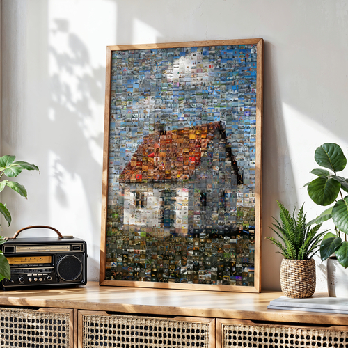 Crea ora il tuo fotomosaico della tua casa dai tuoi scatti di cantiere