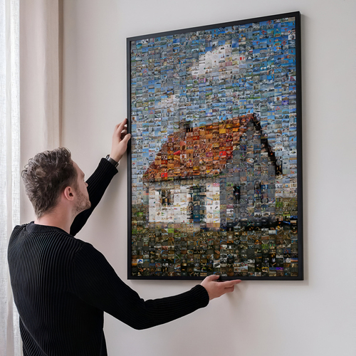Crea ora il tuo fotomosaico della tua casa dai tuoi scatti di cantiere