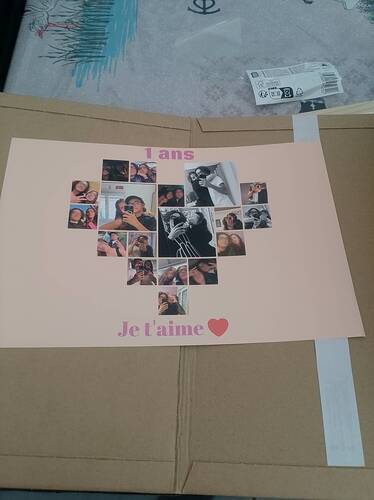 Kundenfoto von Élodie für Bewertung Druck Fotocollage Poster 30x20cm