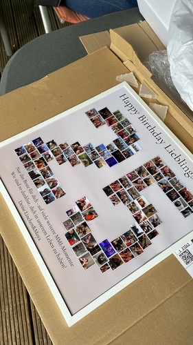 Kundenfoto von Maya für Bewertung Druck Fotocollage Poster 40x40cm